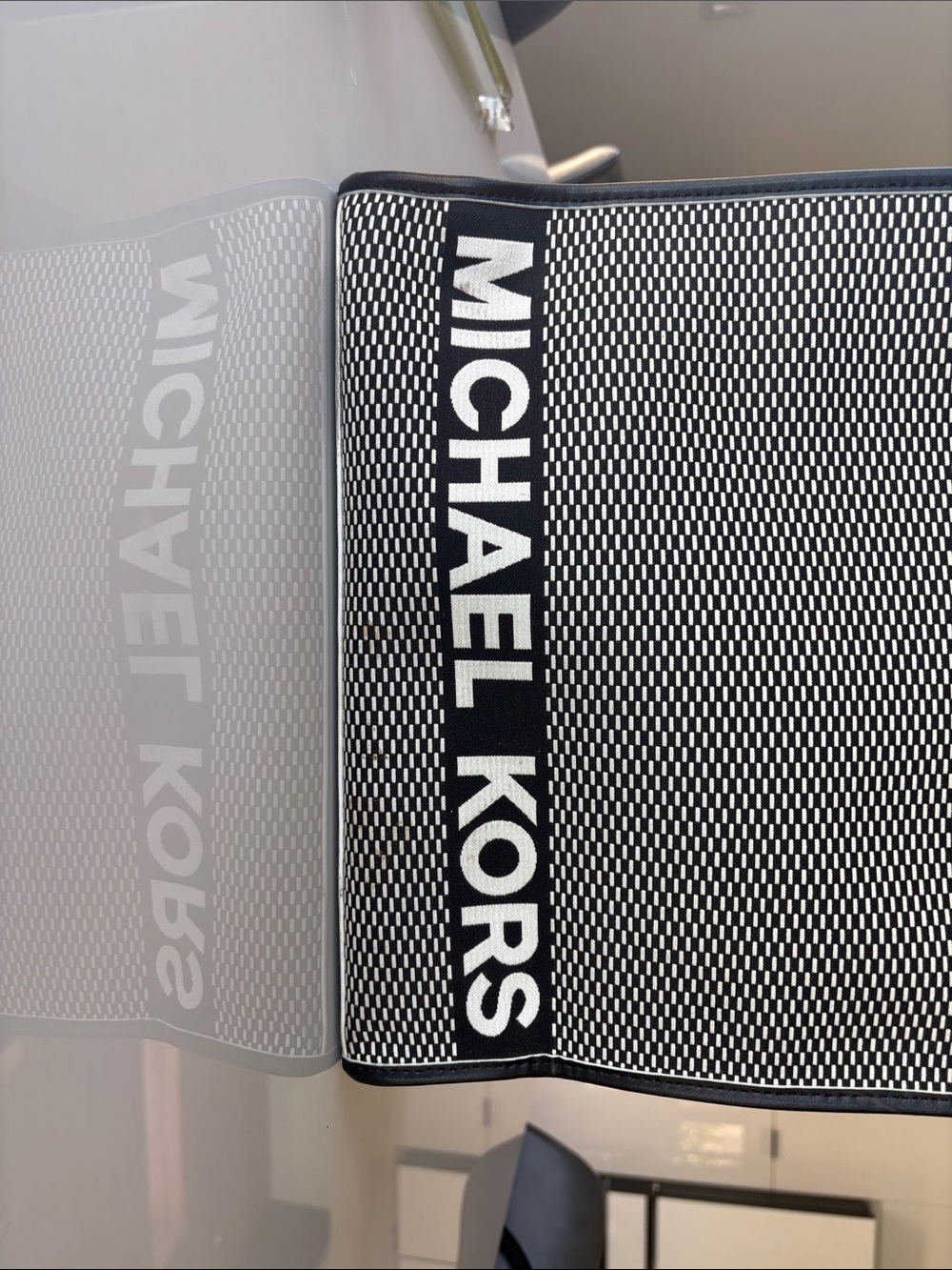 Michael Kors Black & White Logo Tote - Picture 9 of 9